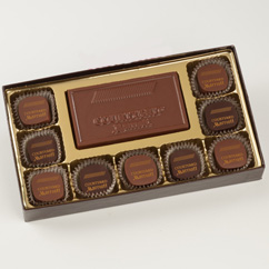 9 Pc Truffle Box with Logo Bar