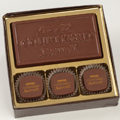 3 Pc Truffle Box with Logo Bar