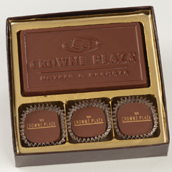 3 Pc Truffle Box with Logo Bar