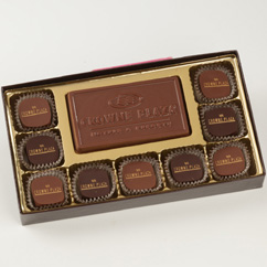 9 Pc Truffle Box with Logo Bar