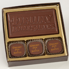 3 Pc Truffle Box with Logo Bar