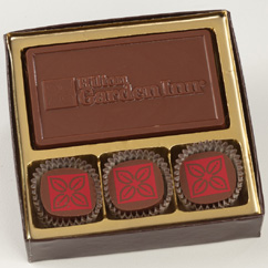 3 Pc Truffle Box with Logo Bar