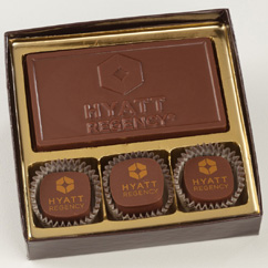 3 Pc Truffle Box with Logo Bar