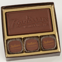 3 Pc Truffle Box with Logo Bar