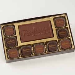 9 Pc Truffle Box with Logo Bar