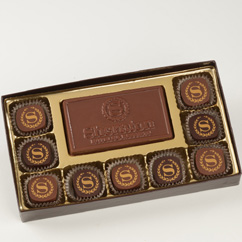 9 Pc Truffle Box with Logo Bar