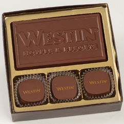 3 Pc Truffle Box with Logo Bar