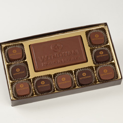 9 Pc Truffle Box with Logo Bar