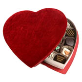 1/2 Lb. Assortment in a Velvet Heart Box